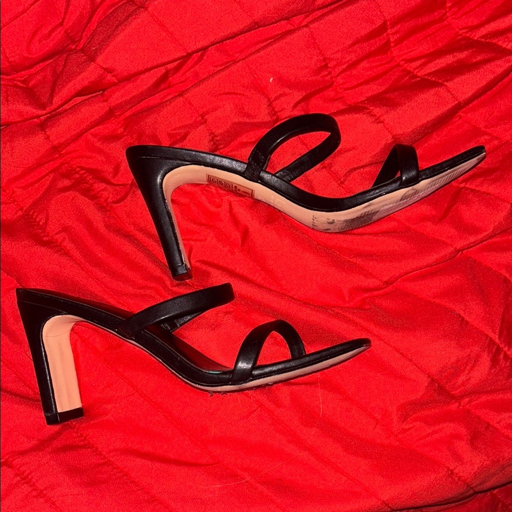 Elegant Black Strappy Heels